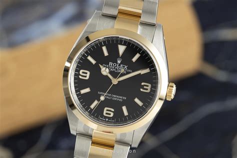 rolex explorer 1 acciaio oro